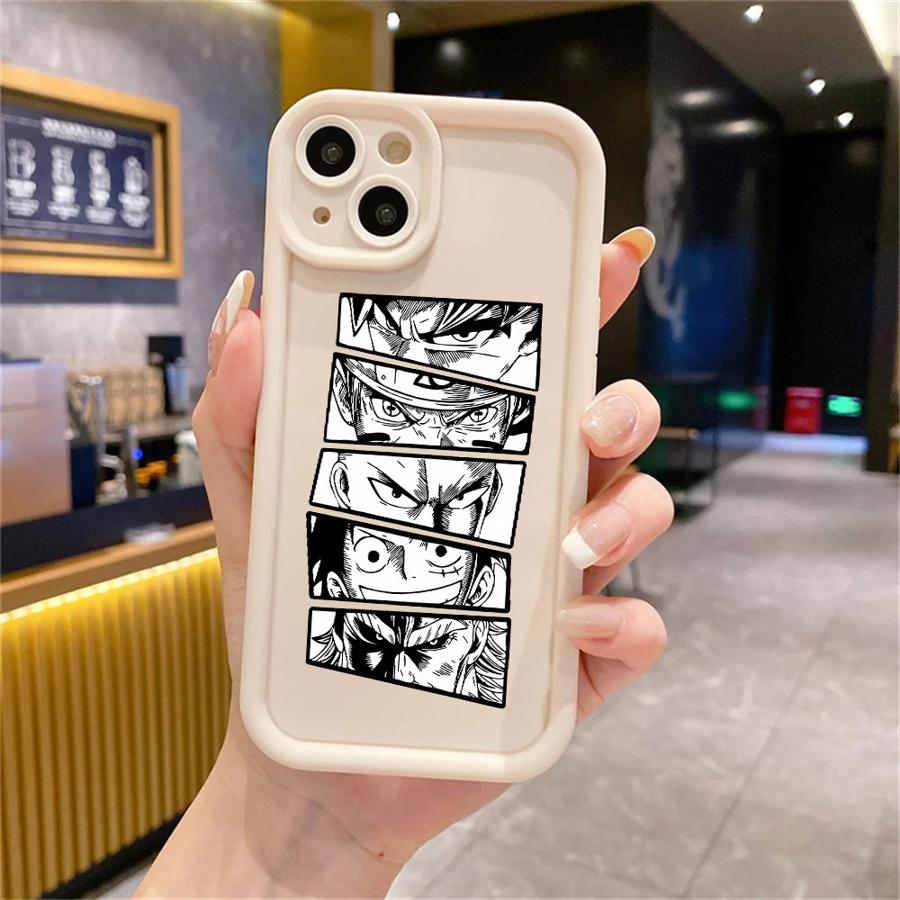 

Мягкий чехол для телефона One Piece для iPhone 16e XS Max 13 12 11 Pro Max 15 16 14 Plus 17 Air XR iPhone 15 Plus