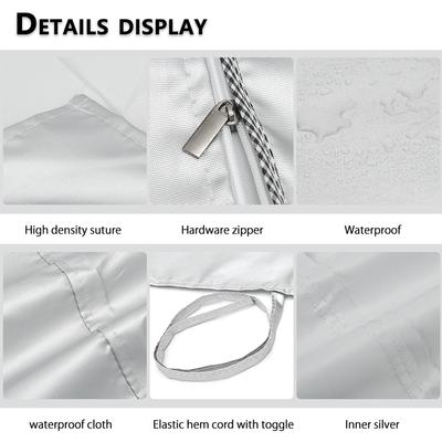 1PC Waterproof Dustproof Sun Protection Dryer Cover Household Protective Cover Washing Machine Cover Laundry Silver Coated Cover