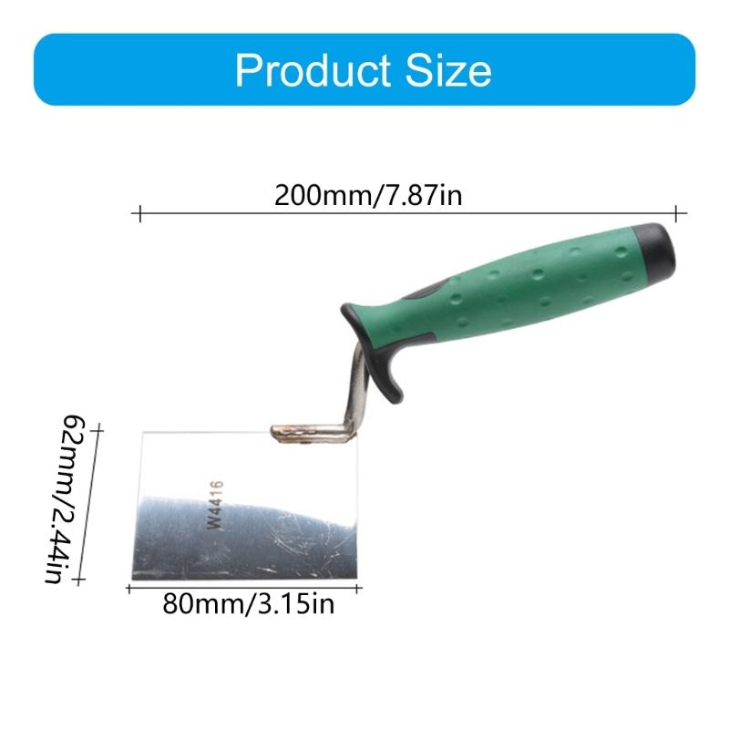 90 Degree Home Renovation Drywall Corner Tool Professional Repairing Corner Mudding Tool Stainless Steel Putty Scraper