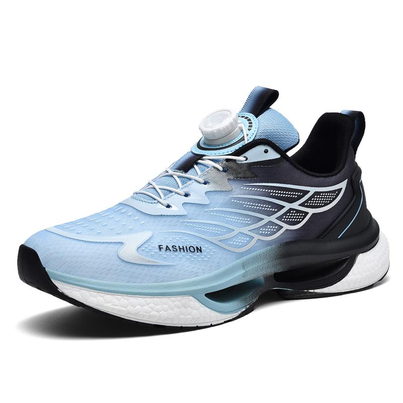 Модная летняя обувь мужские кроссовки сетчатые повседневные мужские туфли теннисные туфли — фото 9