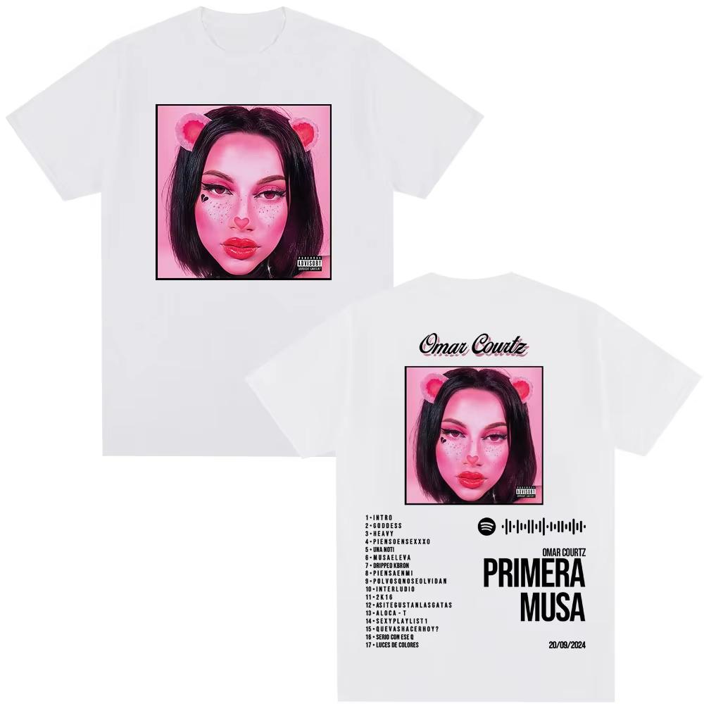 Lateinamerikanische Hip-Hop-Fans T-Shirt im Album-Stil für Männer und Frauen Mode Retro Lässig Baumwolle Kurzarm Musik Trendsetter Rap-Kultur