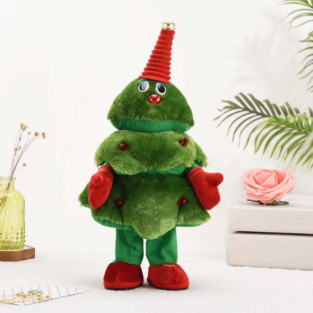 35cm Electric Plush Doll Snowman Elk Dancing Singing Stuffed Toys Christmas Plush Toy  Gifts