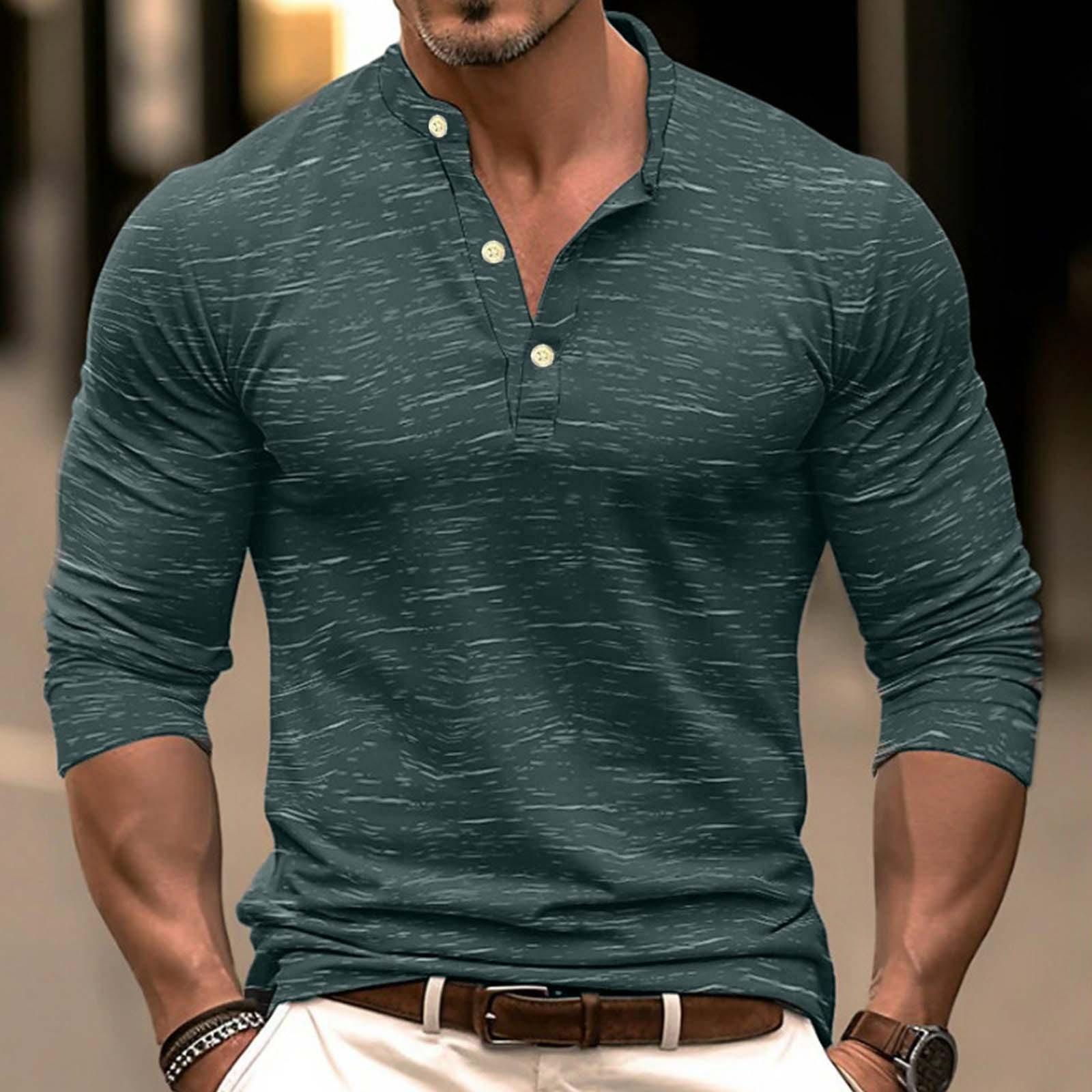 

Мужская уличная винтажная модная спортивная футболка с v-образным вырезом и длинным рукавом XXXXL