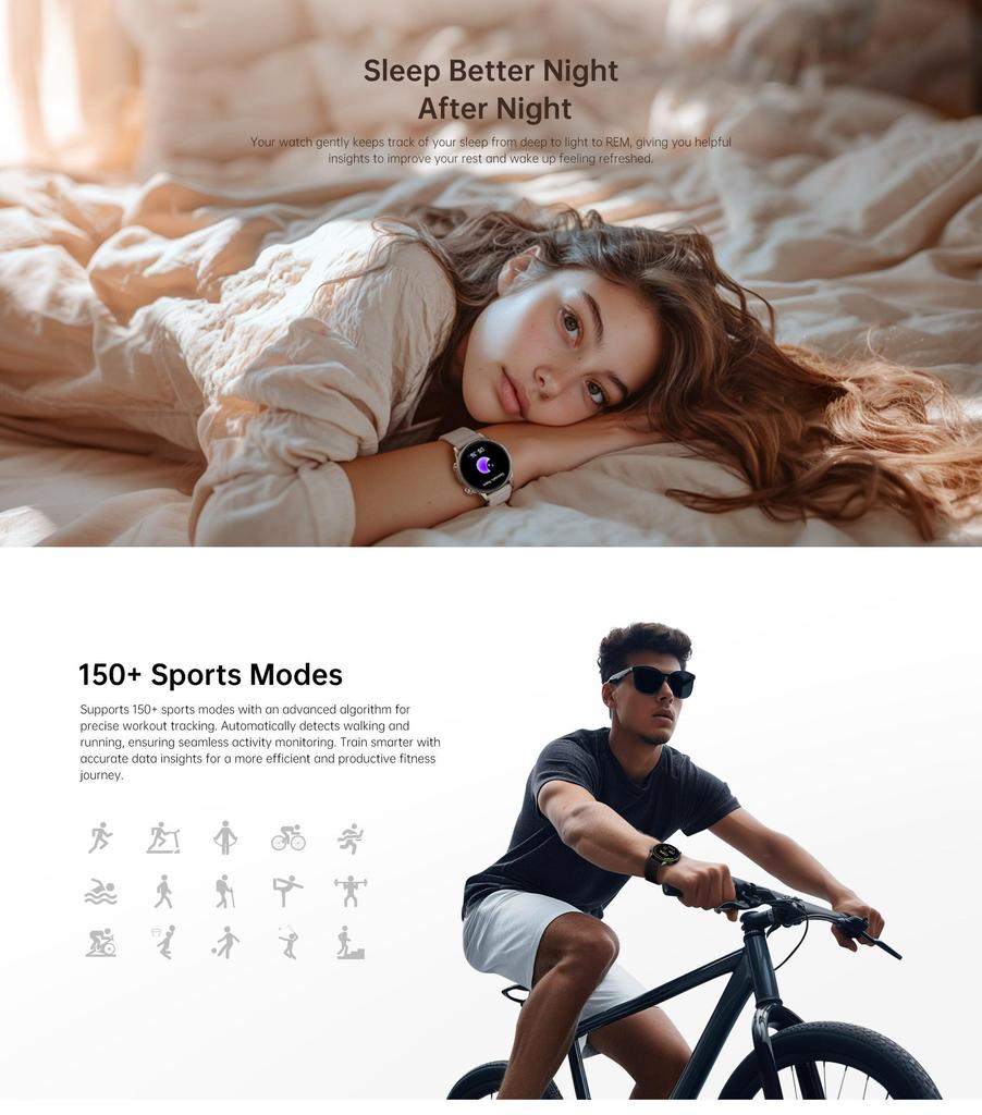Black Shark S3 Smart Sports Watch New 1.43-inch Touchscreen Health Monitoring With GPS System Support Android iOS 500 mWh
