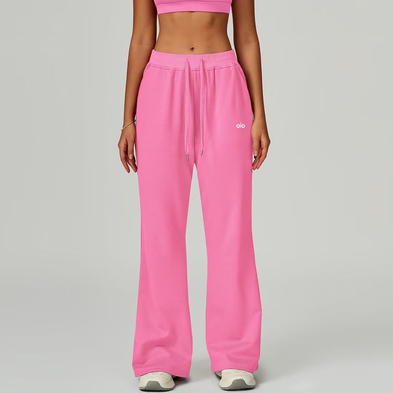 Oiob Sweat Pants Women Autumn and Winter Casual Pants 2025 New Sweatpants Fitness Running Straight Drape Wide Leg Pants