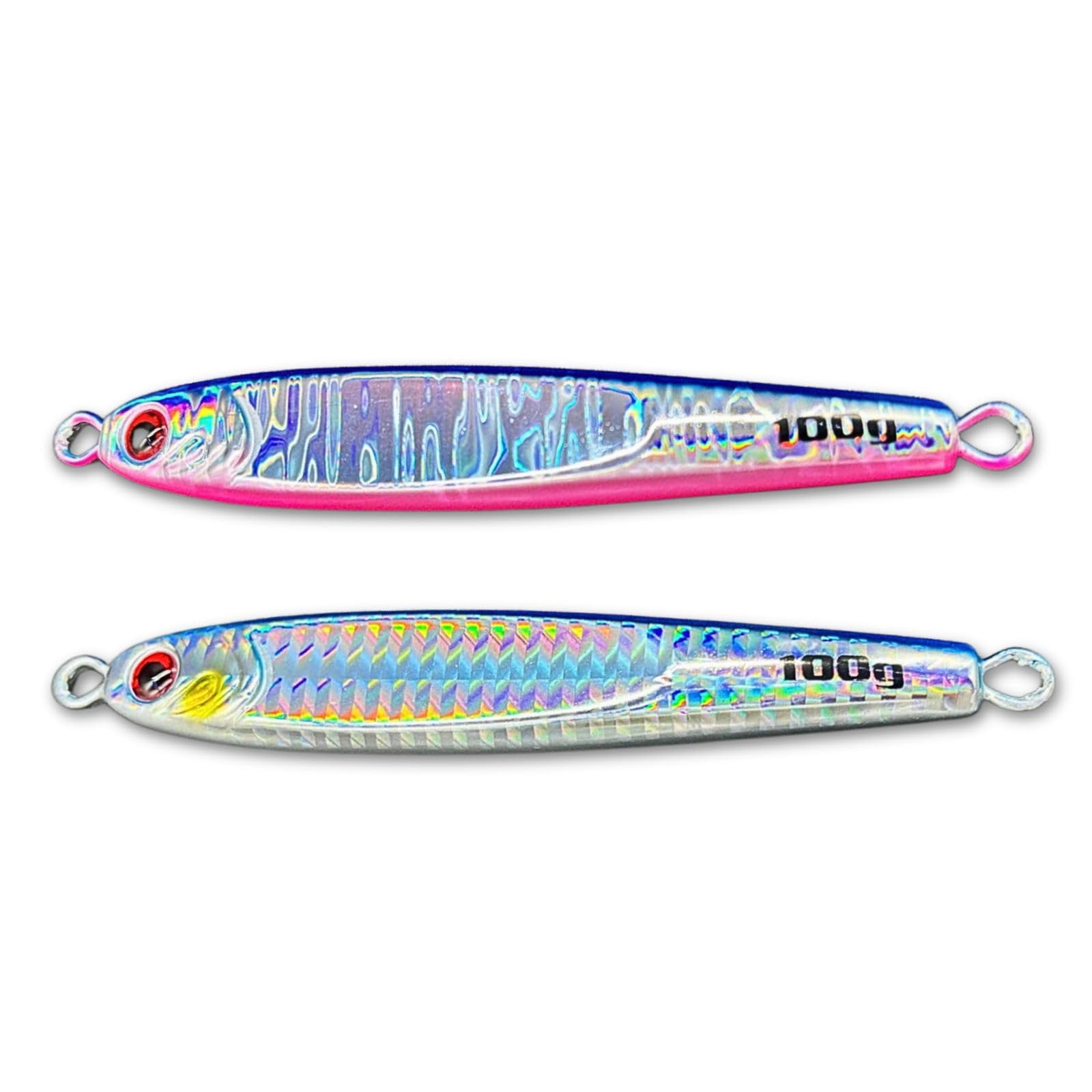 

JYFACTORY Aftermarket Metal Jig, Jigpara, for Jigging Offshore, 100g, Available in Two Colors: Blue, Pink, and Blue