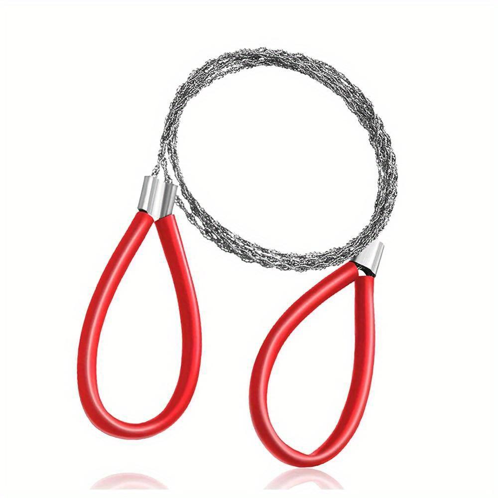 

Портативная проволочная пила из нержавеющей стали с ручкой для пальцев, карманная ручная режущая цепная пила для кемпинга и пешего туризма, инструмент для выживания