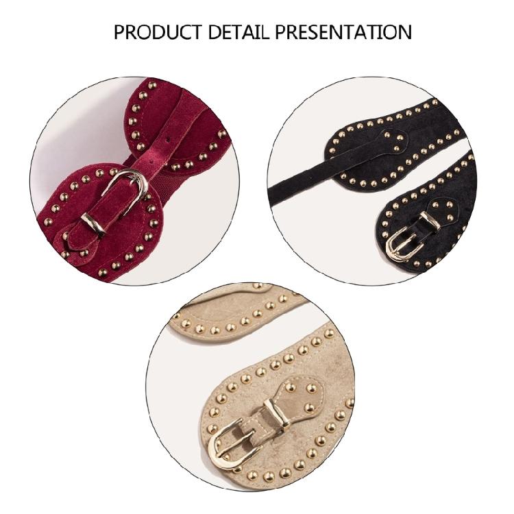 Waist Belt Chain Punk Studded for Casual Costume Belt for Jeans Dress