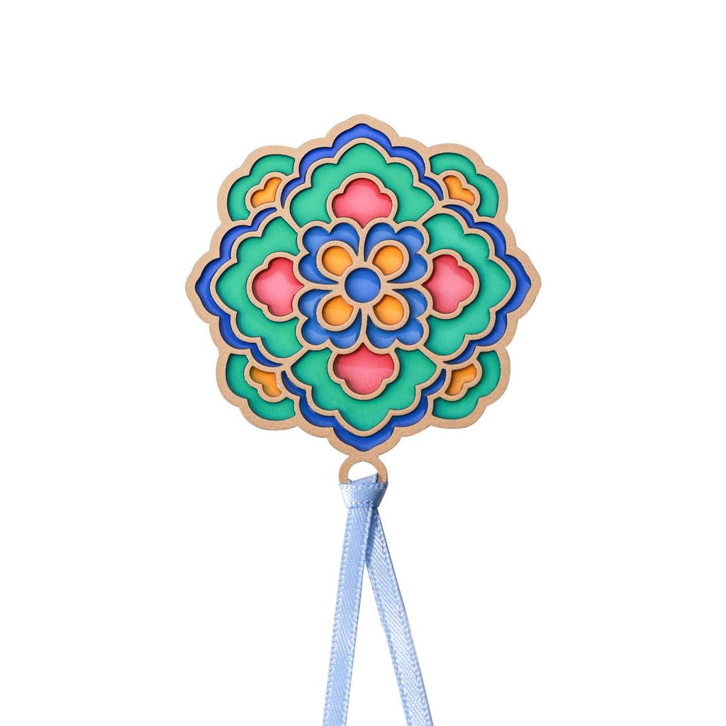 Retro Transparent Lacquer Flower Bookmark – Creative Gift for Students