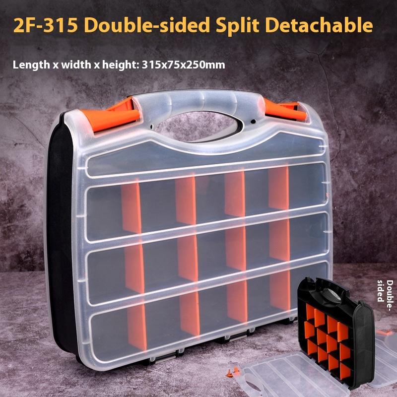 Storage Box Electronic Component Grid Screw Parts Partition Parts Box Garage Repair Organizer Tool Multi-Toolbox Hardware