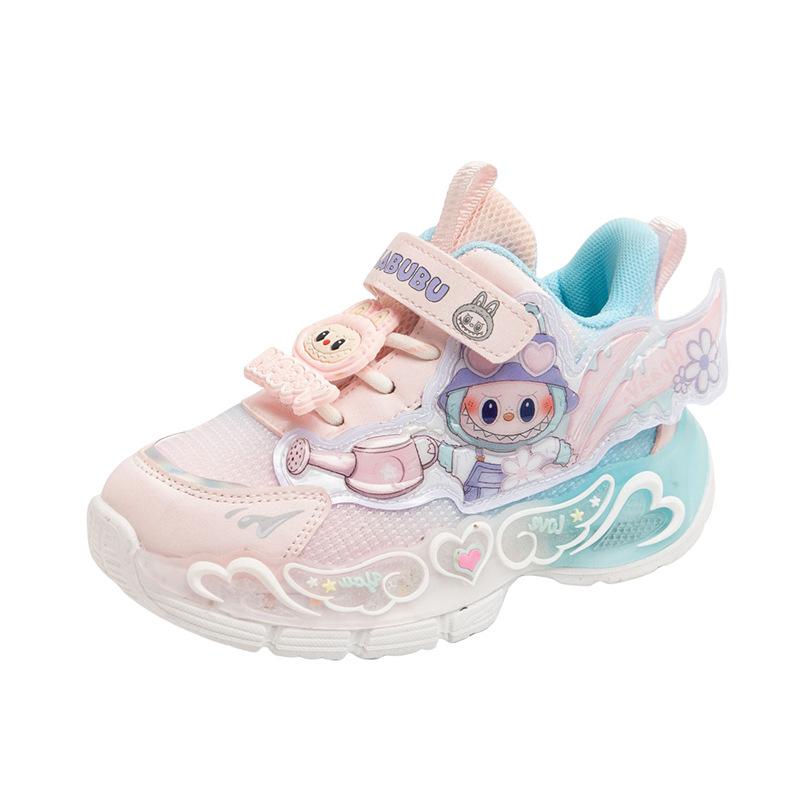 Children's dad shoes girls light sports shoes autumn new cartoon princess shoes versatile soft sole girls casual shoes