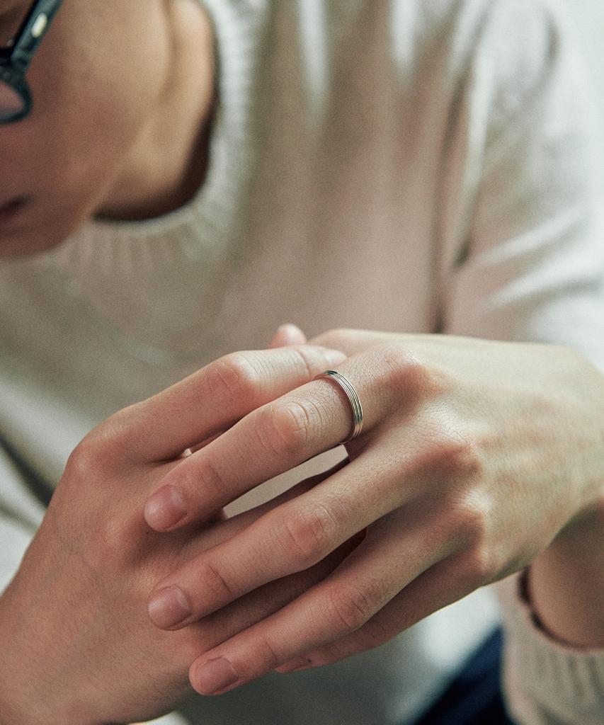 Verte [Mens][925 Silver] Cinq.Silver.204 / Fort Ring