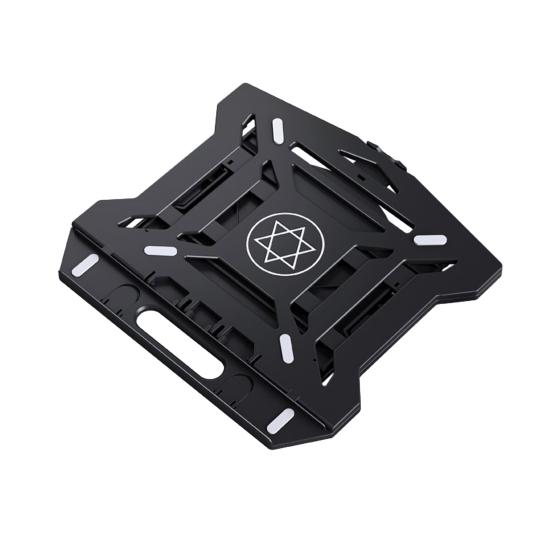 

Регулируемая подставка для ноутбука, высокая устойчивость, прочная, несущая способность, компактная, портативная, многоугольная, поворотная, нескользящая подставка для ноутбука чёрный