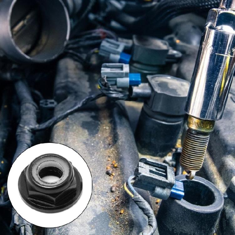 10Pcs Aluminum Hexagonal Flange Nylon Insert Lock Nut Locking Locknut For Drones Machinery Automotive Secure Fastening