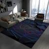 Eye-catching 3D Geometric Carpet Large Floor Mat for Bedroom and Gaming Room Modern Non-slip Rug for Trendy Home Decor Gift