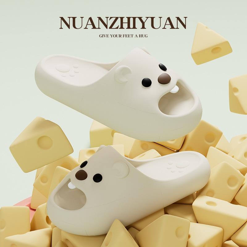 Mandarin duck slippers female summer cartoon cute dormitory home indoor non-slip cool slippers outside bathroom bath