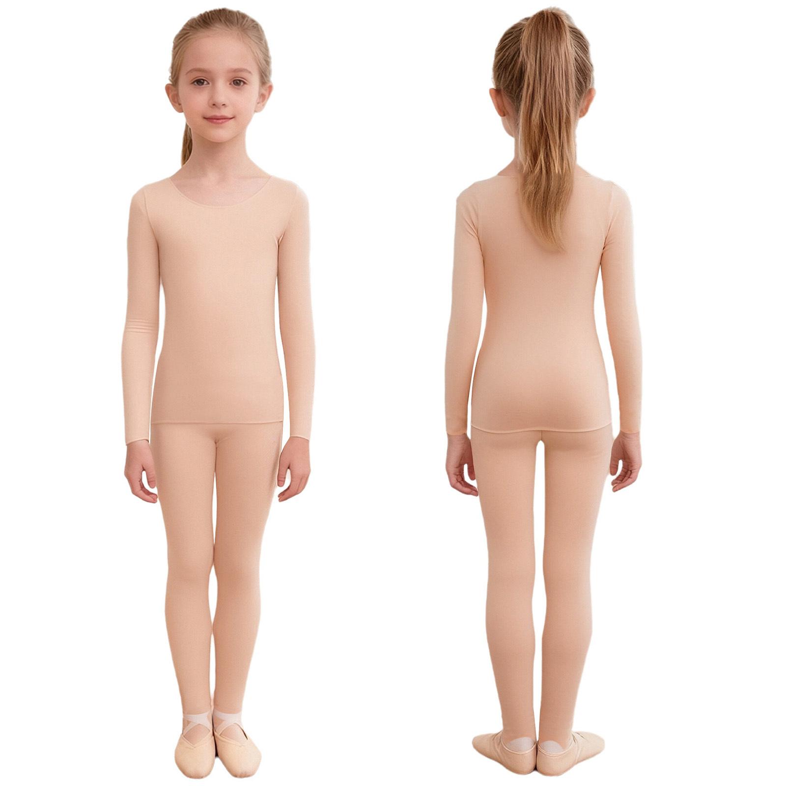 Aislor Veelzijdig Thermisch Ondergoed Set voor Kinderen � Ronde Hals Top & Legging met Elastische Taille � Ideaal voor Dans, Schaatsen & Koud Weer 3-6 Years