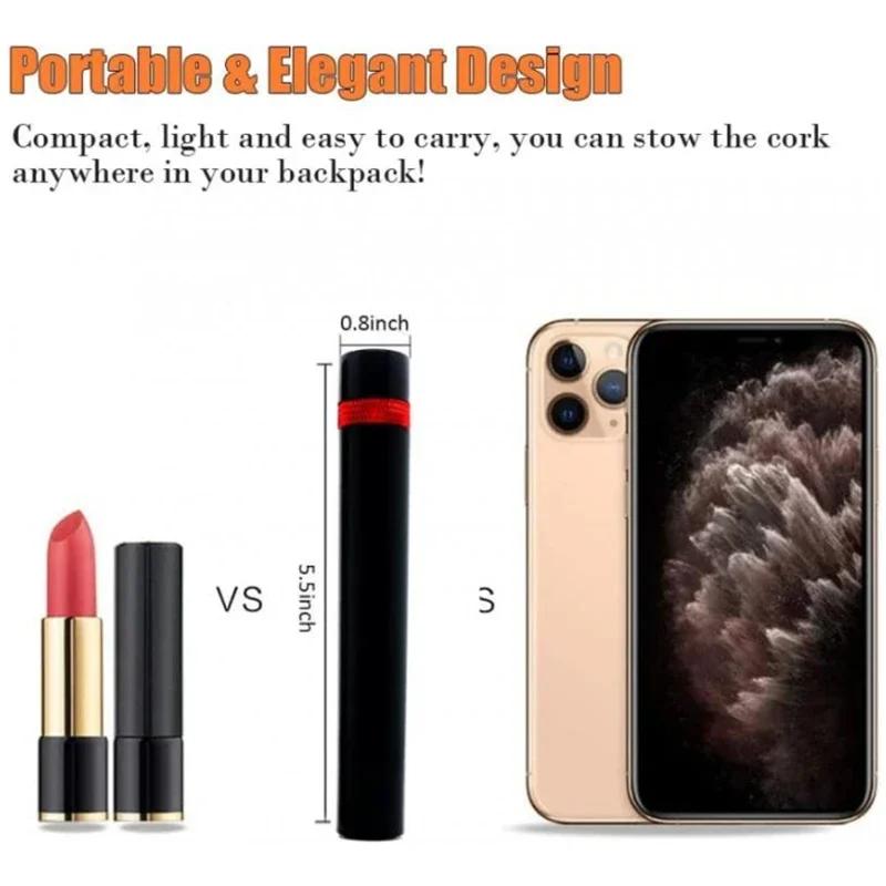 Red Wine Bottle Opener Air Pressure Pump The Grape Wine Bottle Opener Portable Stainless Steel Pin Easy Cork Remover Corkscrew
