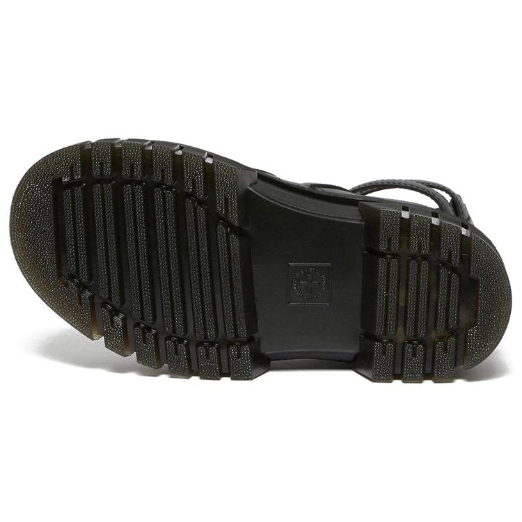 Dr. Martens Leather Thick Sole Casual Fashion Sandals Women sandals Black 27402001