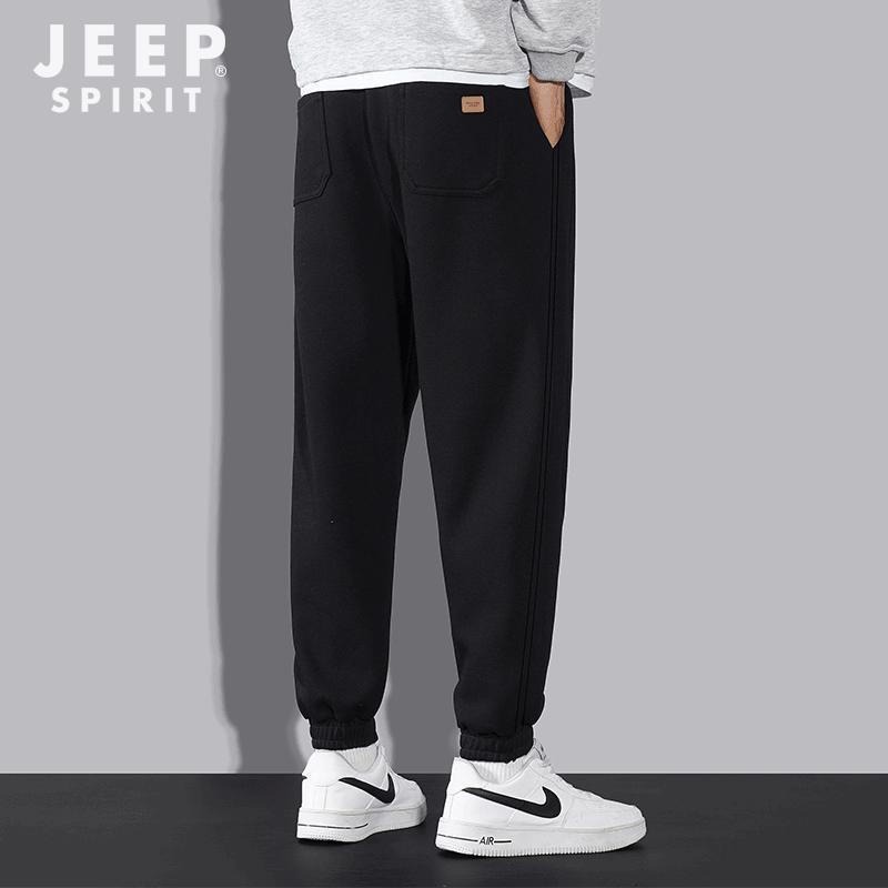 JEEP SPIRIT Men's Autumn Casual Drawstring Jogger Pants