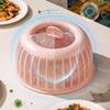 Plastic Draining Basket 2-in-1 Fruit Basket Practical Vegetable Food Cover  Outdoor Picnic