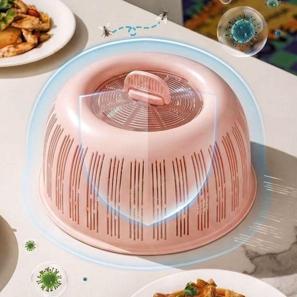Plastic Draining Basket 2-in-1 Fruit Basket Practical Vegetable Food Cover Outdoor Picnic