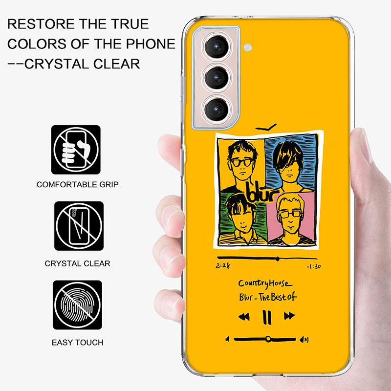 Blur Band Phone Case for Samsung A16 A17 A26 A36 A56 A57 A55 A54 A37 A15 A25 A35 A14 A24 A34 Galaxy Note 20 10 A07 A06 A04S A05S