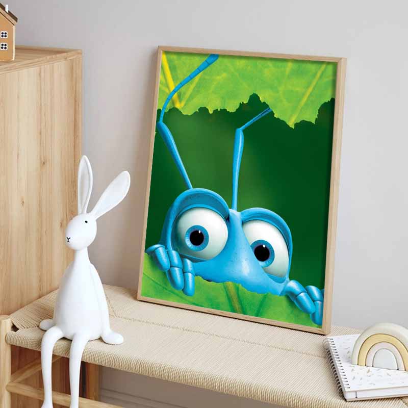 Disney 5D DIY Diamond Painting: Felicitys Insect Crisis Illustration Full Round Diamond Mosaic Cartoon Embroidery Art Painting for Home Decoration