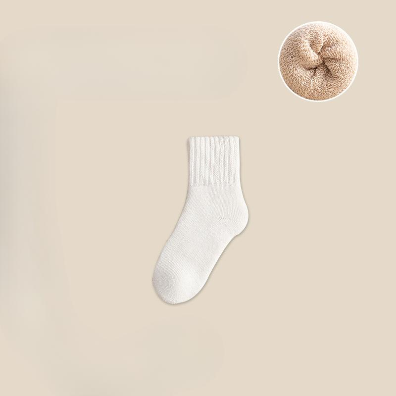 

Женские осенне-зимние утолщенные и бархатные теплые носки-трубы из хлопка 1 pair