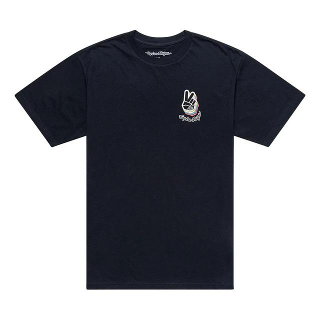 Troy Lee Designs Kurzarm-T-Shirt, Farbe Schwarz Deuces L gray