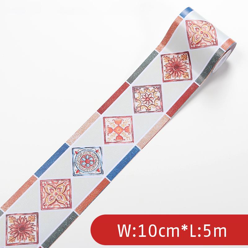 

3/5M самоклеящаяся настенная плинтусная наклейка на стену из ПВХ, кухонный шкаф, водонепроницаемый плинтус, обои, настенная наклейка 0.1X3M