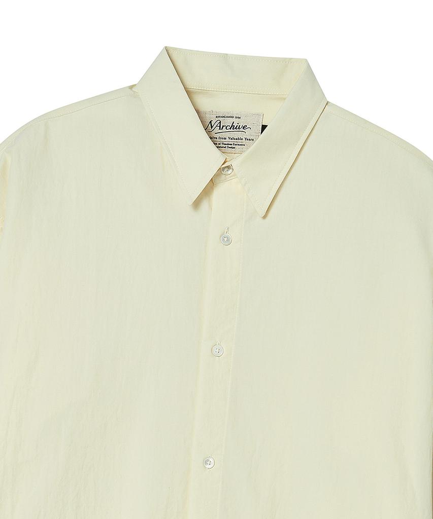 BEYOND CLOSET [Collection Line] Lux Fabric Pocket Shirt Butter