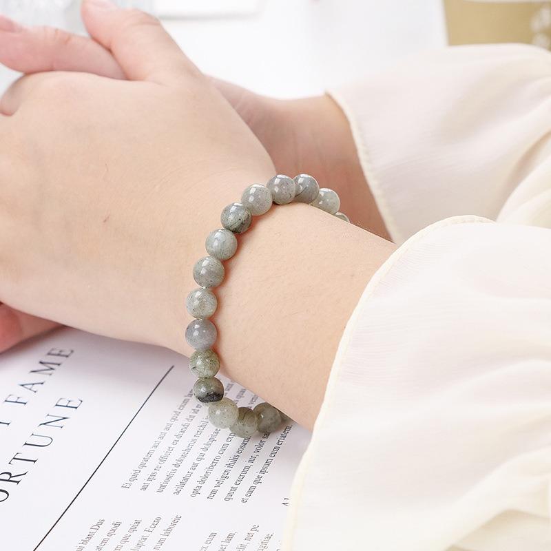 4mm 6mm 8mm Labradorite Stone Bracelet Natural Stone Bracelet DIY Jewelry for Woman for Gift Handmade Gem Semi Precious Gemstone 4MM