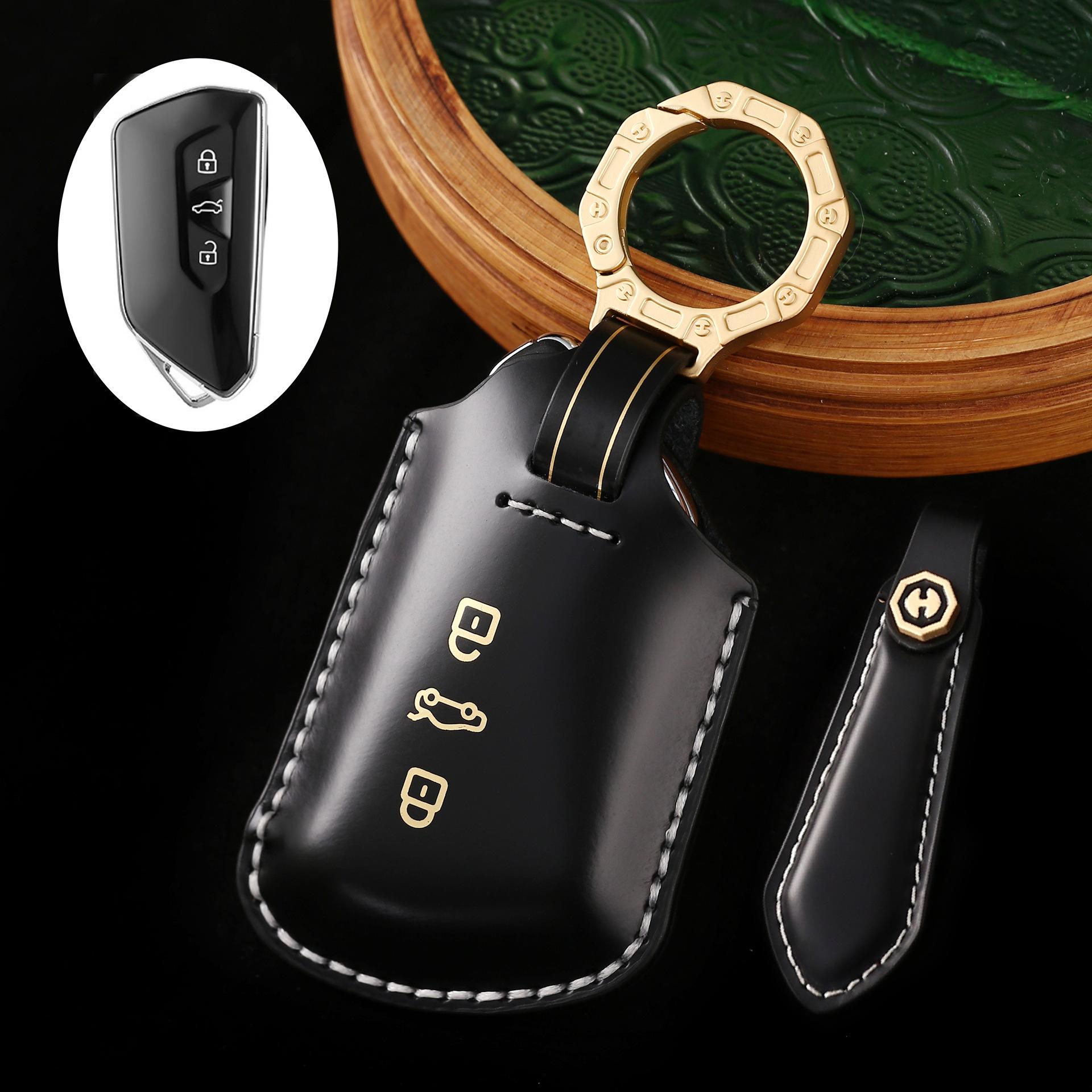 

Car key bag is suitable for Volkswagen Golf ID3 Touon ID4 Langjing leather high-end leather case
