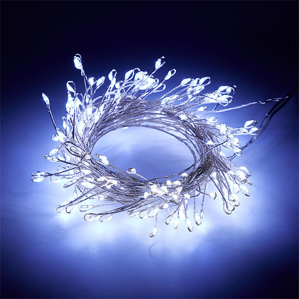 

100/200 светодиодных гирлянд с фейерверками, гирлянда с питанием от USB и пультом дистанционного управления, водонепроницаемая для декора свадебной вечеринки 3M 100LEDS