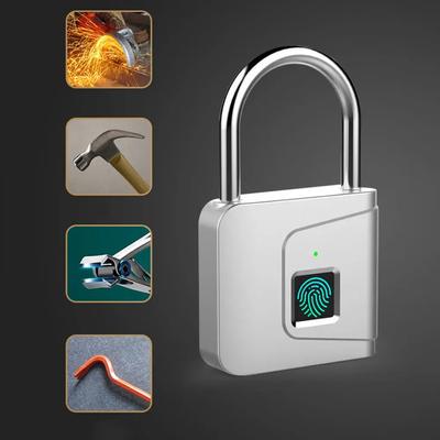Zámek otisků prstů Zinková slitina USB dobíjecí lithiová baterie Bezklíčový elektronický zámek Dekompresní hračky Visací zámek