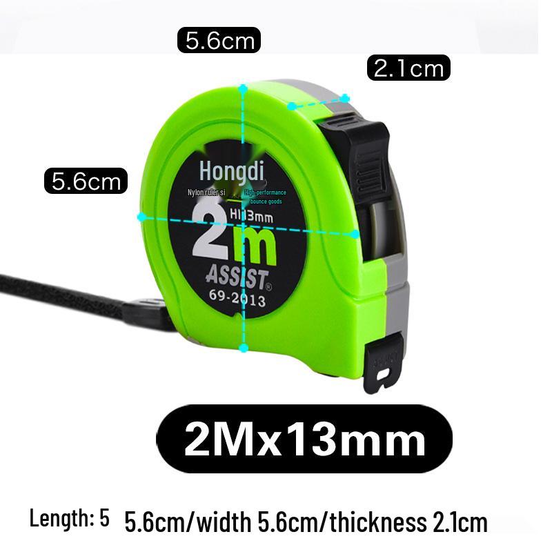 Hongdi Compact Wear-Resistant Steel Tape Measure: High-Precision 3m, 5.5m, 8m, 10m Box Options