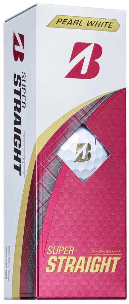 BRIDGESTONE SUPER STRAIGHT Golf 2025 Pearl Pack of T5GX Balls, Model, White, 12,
