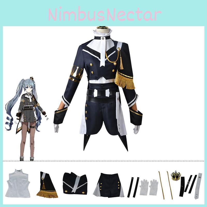 Hatsune Miku Cosplay Military Uniform Halloween Party Costume