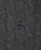 Brooks Brothers Windproof Wool Cable Zip-Up Sweater (Charcoal) (Bbwcmbf406)
