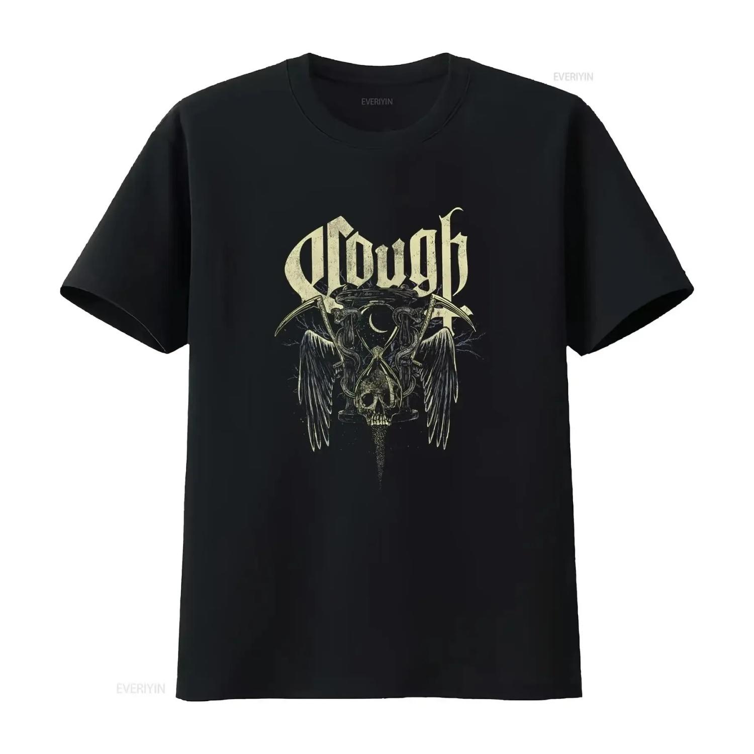 

cough wounding hours T Shirt vintage Washed Slightly graphic Soft Top For Everyday Wear Stylish Breathable fashion Unisex S чёрный
