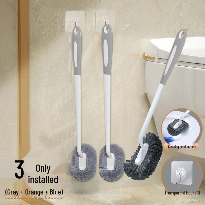 cmaos Japanese Style Wall-Mounted Toilet Brush (3-Pack)