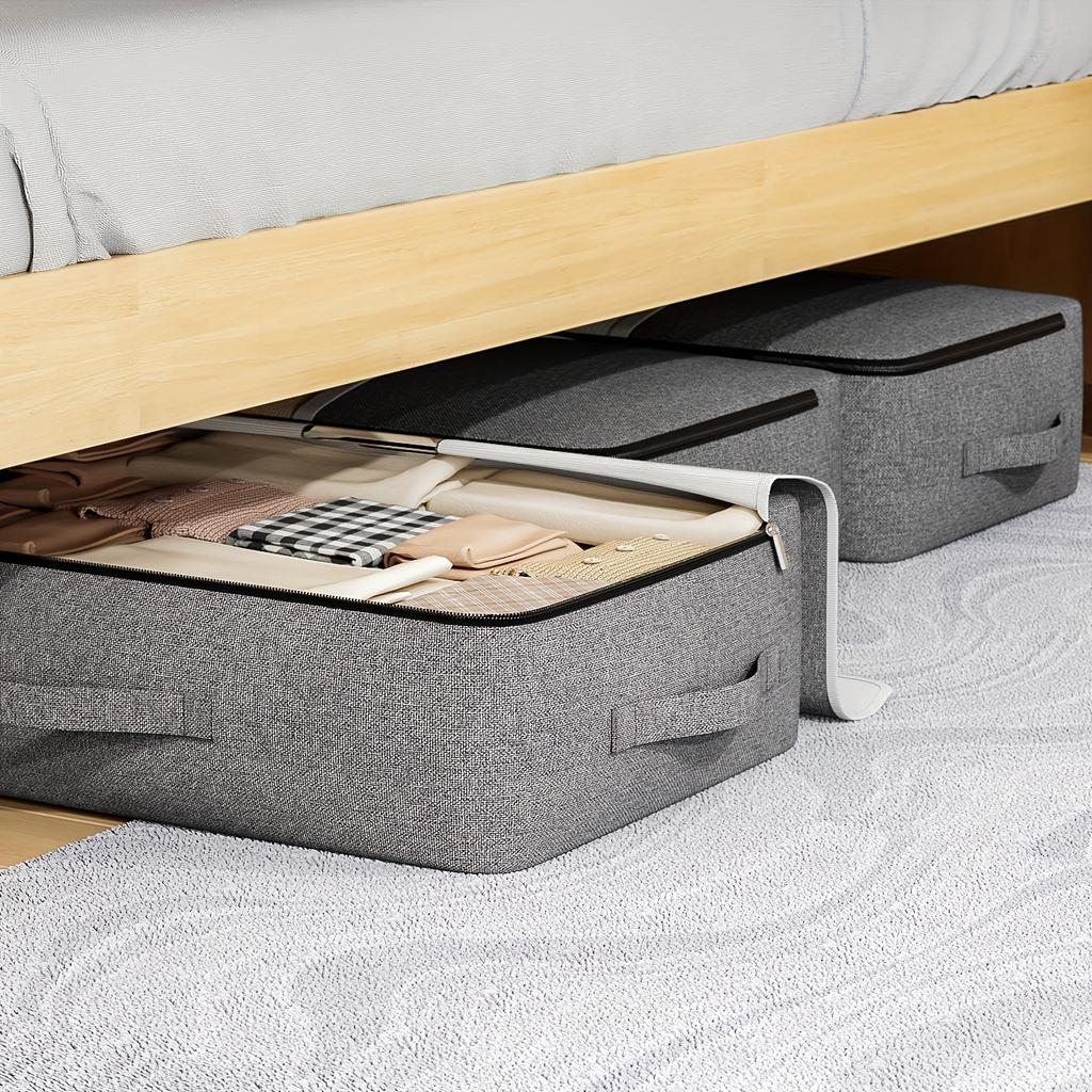 1 pz Borsa portaoggetti sotto il letto con finestra trasparente, con manico, grande capacità, per riporre vestiti, piumoni, coperte