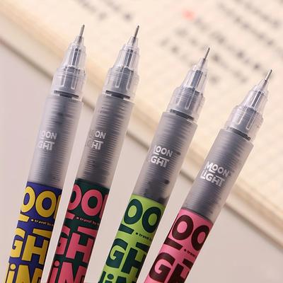 9 Stück Schnelltrocknende Tinte Gelstift 0,5 mm Ultrafeine Spitze Flüssige Schwarze Tinte Schul- & Bürobedarf