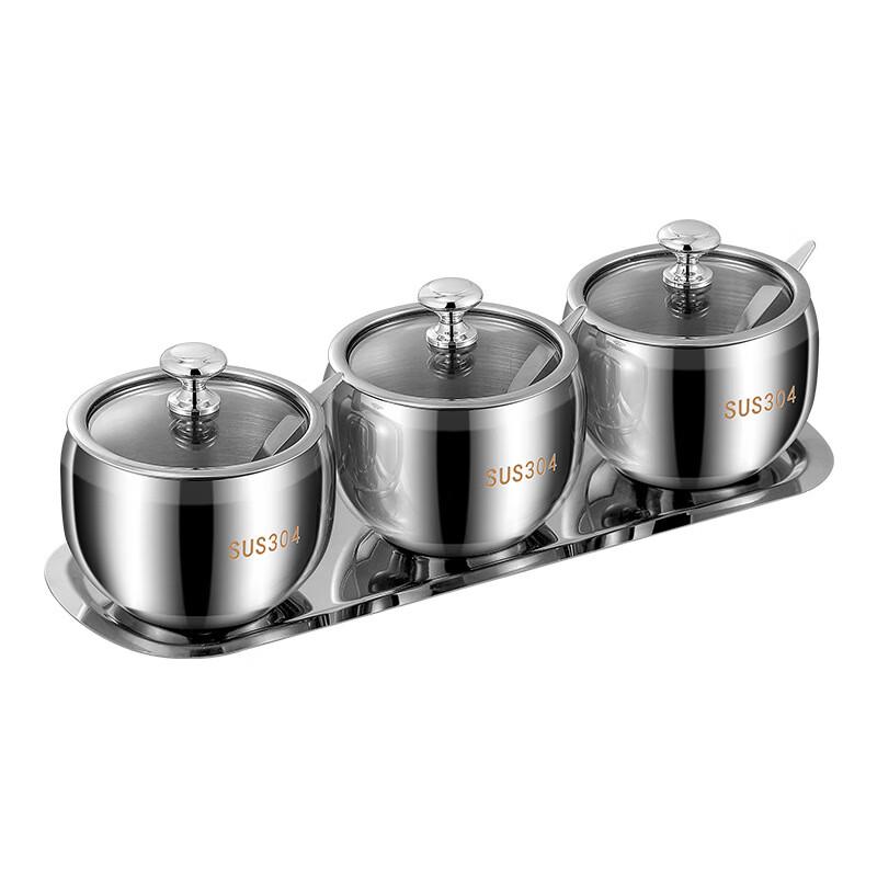 Chang Baosen 304 Stainless Steel Seasoning Jars Set