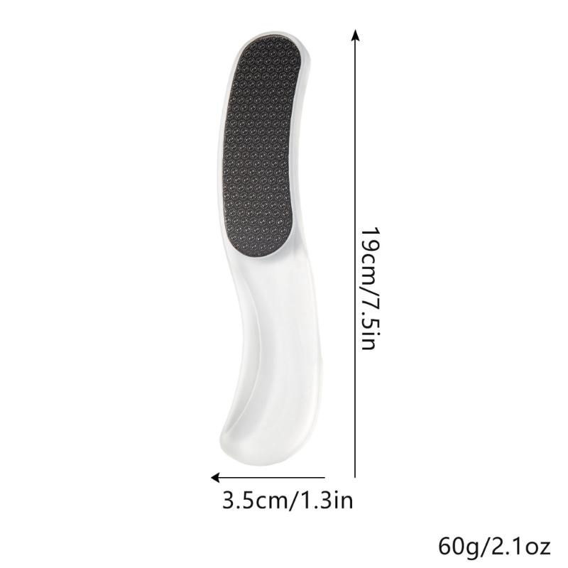 Round Moon Foot File For Effective Exfoliation Nonallergenic Glass Face Professional Pedicure Tool Long Permanent ABS Building