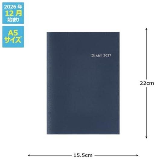 Takahashi Notebook 2027 A5 Weekly Desk Diary Casual 3 Blue No. 433 (Starts December 2026)