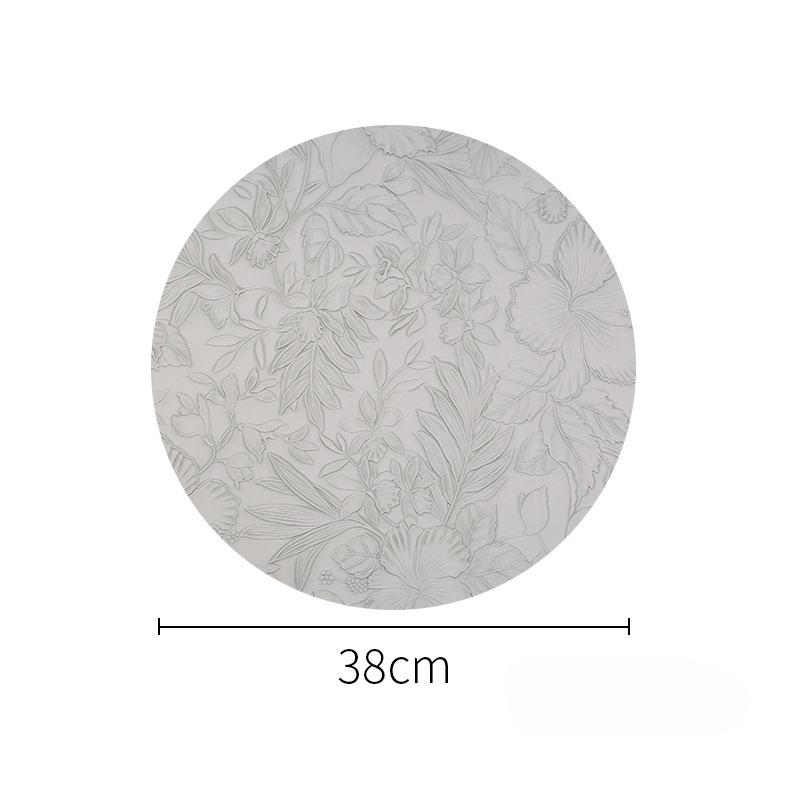 Creative Anti Slip Nordic Style PVC Leather Western Placemat Rectangle Square Insulated Table Mat Easy To Clean Bowl Cup Mat