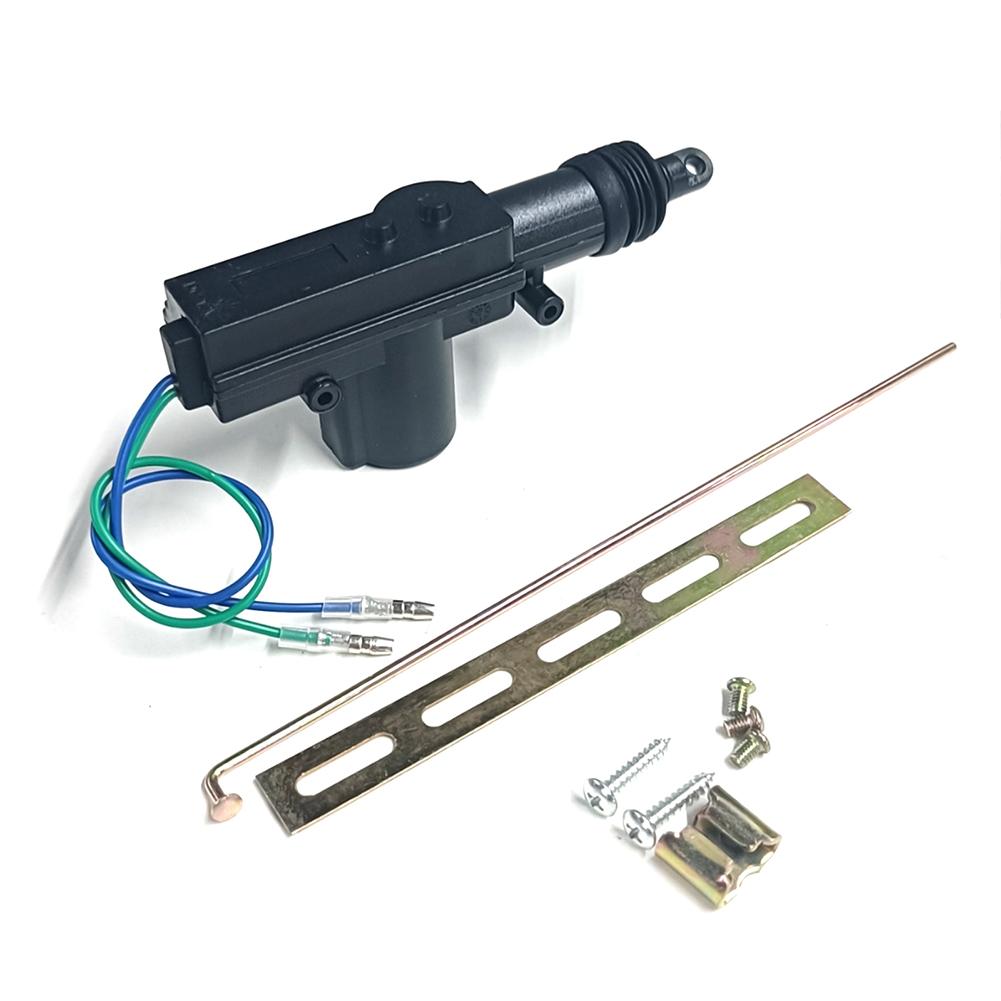 12V Car Locking System Actuator Heavy Duty Locking System Single Gun Type Kit 2 Wire Vehicle Electric Door Lock Accessories
