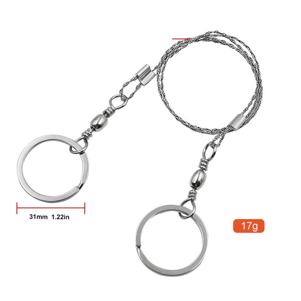 4-strand Survival Rope Saw Stainless Steel Stainless Steel Wire Saw Survival Tools   Tree Saw